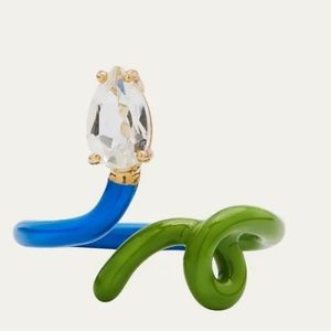 BEA BONGIASCA Baby Vine Crystal Ring